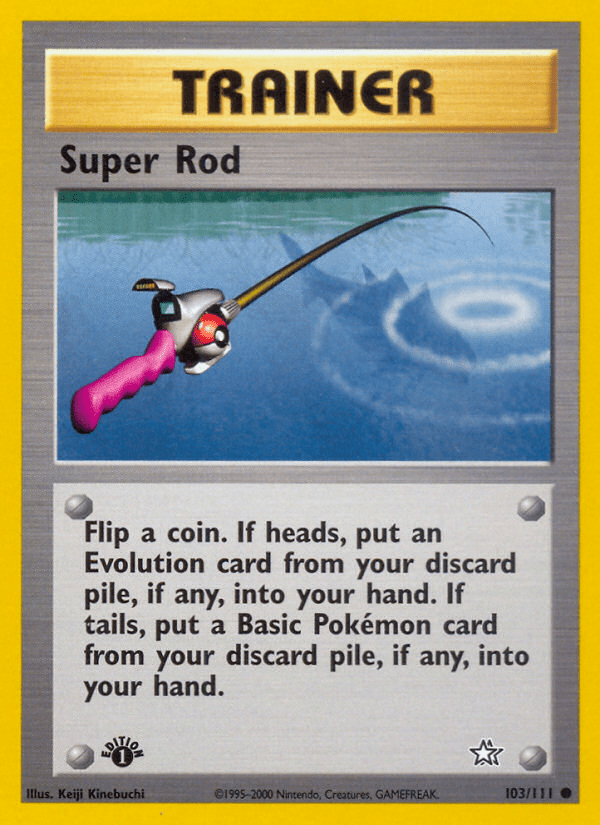Super Rod (103/111) [Neo Genesis 1st Edition] Pokemon Single Pokémon  | Multizone: Comics And Games