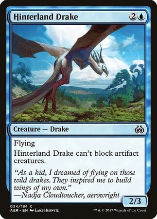 Hinterland Drake [Aether Revolt] MTG Single Magic: The Gathering  | Multizone: Comics And Games