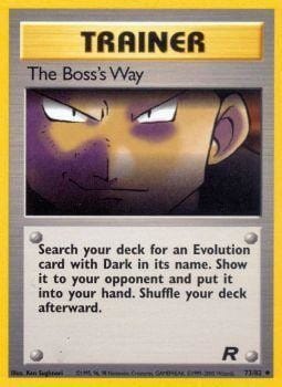 The Boss's Way (73/82) [Team Rocket Unlimited] Pokemon Single Pokémon  | Multizone: Comics And Games