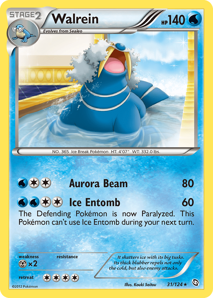 Walrein (31/124) [Black & White: Dragons Exalted] Pokemon Single Pokémon  | Multizone: Comics And Games