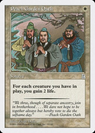 Peach Garden Oath [Portal Three Kingdoms] MTG Single Magic: The Gathering  | Multizone: Comics And Games