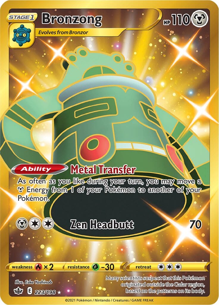 Bronzong (223/198) [Sword & Shield: Chilling Reign] Pokemon Single Pokémon  | Multizone: Comics And Games