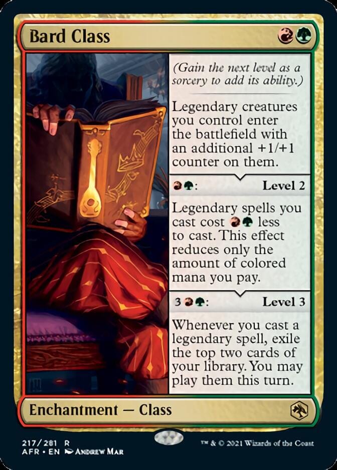 Bard Class [Dungeons & Dragons: Adventures in the Forgotten Realms] MTG Single Magic: The Gathering  | Multizone: Comics And Games