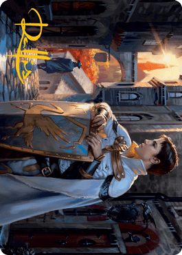 Dennick, Pious Apprentice Art Card (Gold-Stamped Signature) [Innistrad: Midnight Hunt Art Series] MTG Single Magic: The Gathering  | Multizone: Comics And Games