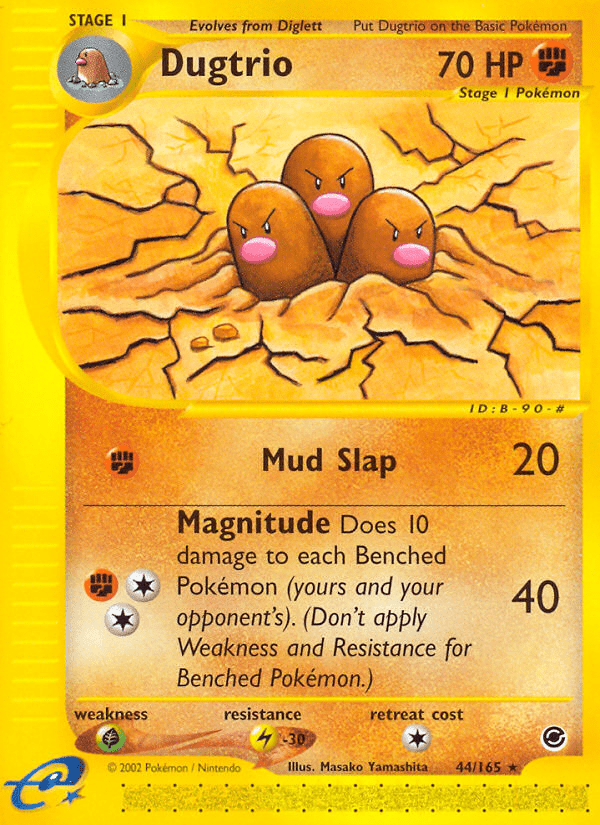 Dugtrio (44/165) [Expedition: Base Set] Pokemon Single Pokémon  | Multizone: Comics And Games