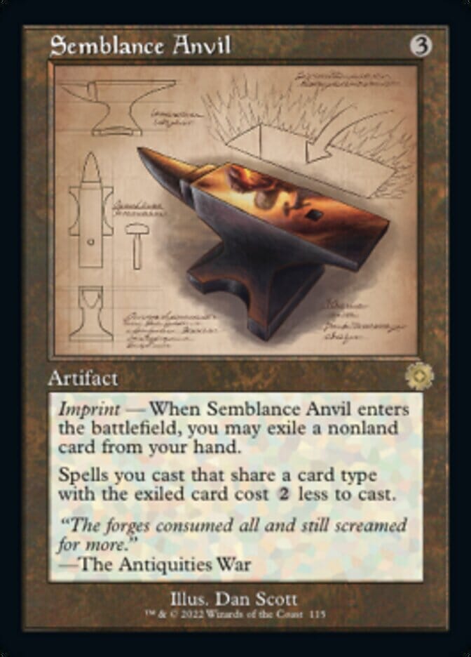 Semblance Anvil (Retro Schematic) [The Brothers' War Retro Artifacts] MTG Single Magic: The Gathering  | Multizone: Comics And Games