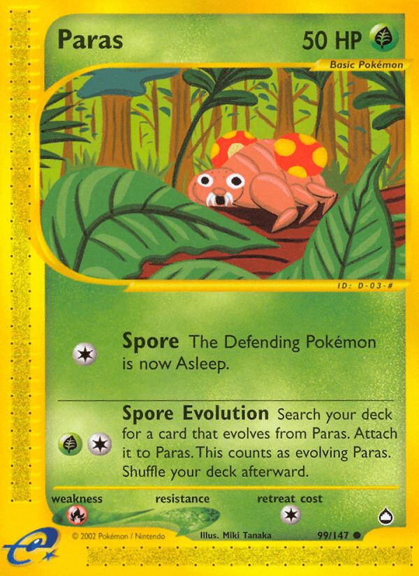 Paras (99/147) [Aquapolis] Pokemon Single Pokémon  | Multizone: Comics And Games