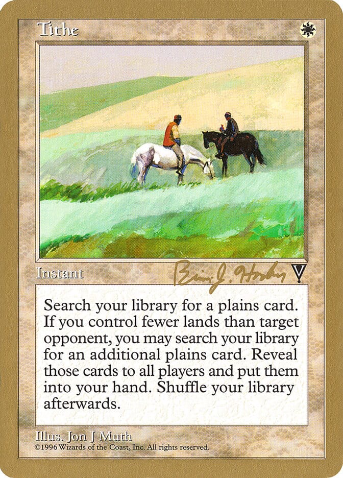 Tithe (Brian Hacker) [World Championship Decks 1998] MTG Single Magic: The Gathering  | Multizone: Comics And Games
