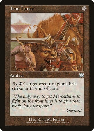 Iron Lance [Mercadian Masques] MTG Single Magic: The Gathering  | Multizone: Comics And Games