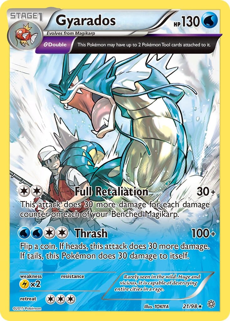 Gyarados (21/98) (Cosmos Holo) (Theme Deck Exclusive) [XY: Ancient Origins] Pokemon Single Pokémon  | Multizone: Comics And Games
