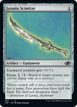 Leonin Scimitar [Jumpstart 2022] MTG Single Magic: The Gathering  | Multizone: Comics And Games