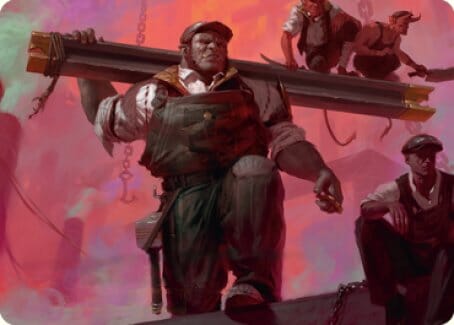 The Beamtown Bullies Art Card [Streets of New Capenna Art Series] MTG Single Magic: The Gathering  | Multizone: Comics And Games