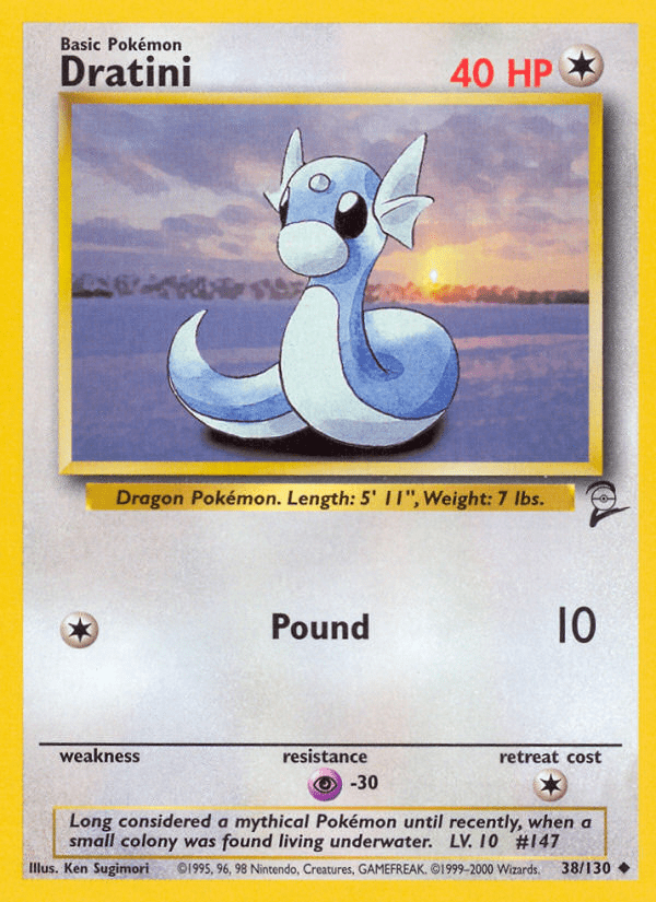 Dratini (38/130) [Base Set 2] Pokemon Single Pokémon  | Multizone: Comics And Games