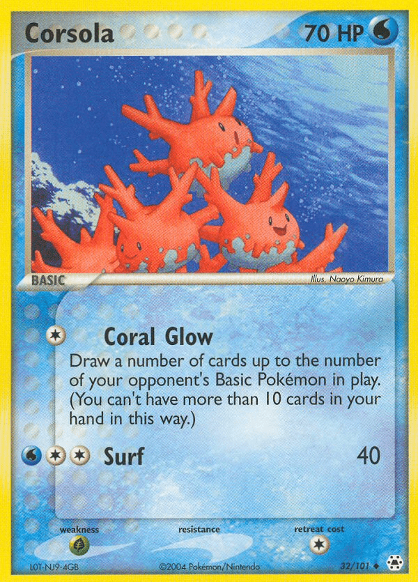 Corsola (32/101) [EX: Hidden Legends] Pokemon Single Pokémon  | Multizone: Comics And Games