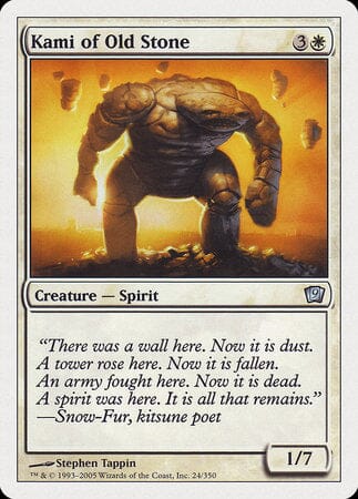 Kami of Old Stone [Ninth Edition] MTG Single Magic: The Gathering  | Multizone: Comics And Games