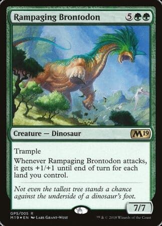 Rampaging Brontodon (2018 Gift Pack) [M19 Gift Pack] MTG Single Magic: The Gathering  | Multizone: Comics And Games