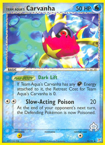 Team Aqua's Carvanha (25/95) [EX: Team Magma vs Team Aqua] Pokemon Single Pokémon  | Multizone: Comics And Games