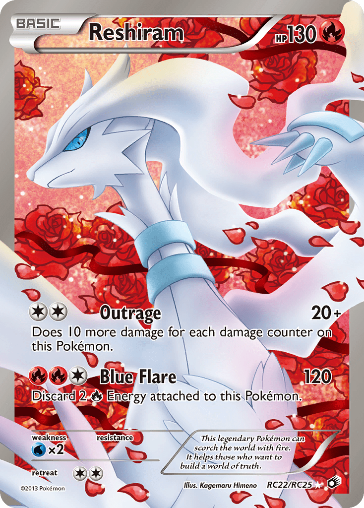 Reshiram (RC22/RC25) [Black & White: Legendary Treasures] Pokemon Single Pokémon  | Multizone: Comics And Games