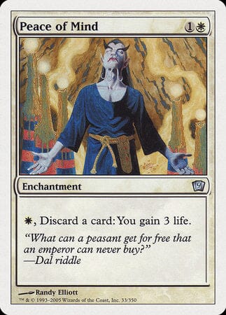 Peace of Mind [Ninth Edition] MTG Single Magic: The Gathering  | Multizone: Comics And Games