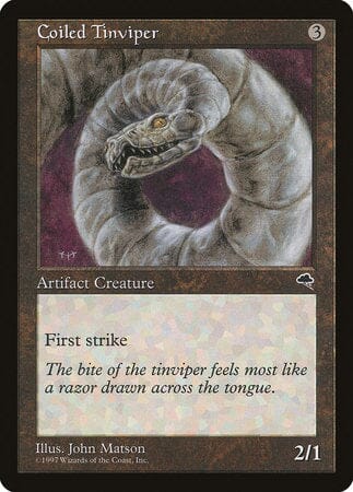 Coiled Tinviper [Tempest] MTG Single Magic: The Gathering  | Multizone: Comics And Games