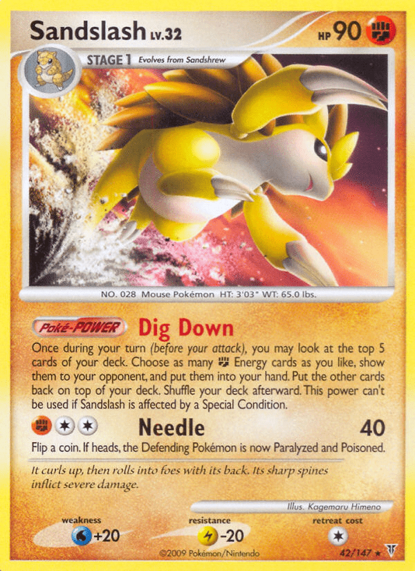 Sandslash (42/147) [Platinum: Supreme Victors] Pokemon Single Pokémon  | Multizone: Comics And Games