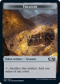 Treasure // Zombie Double-sided Token [Core Set 2021 Tokens] MTG Single Magic: The Gathering  | Multizone: Comics And Games