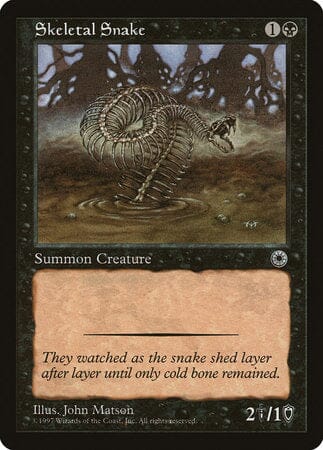 Skeletal Snake [Portal] MTG Single Magic: The Gathering  | Multizone: Comics And Games