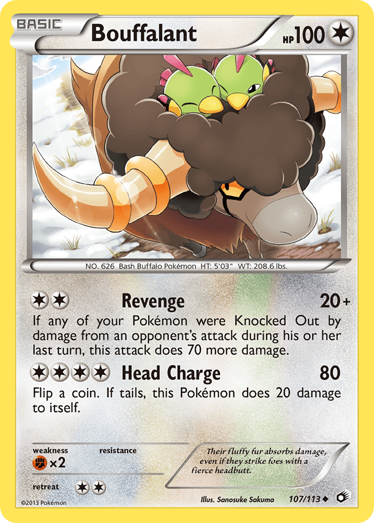 Bouffalant (107/113) [Black & White: Legendary Treasures] Pokemon Single Pokémon  | Multizone: Comics And Games