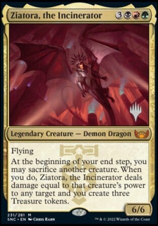 Ziatora, the Incinerator (Promo Pack) [Streets of New Capenna Promos] MTG Single Magic: The Gathering  | Multizone: Comics And Games