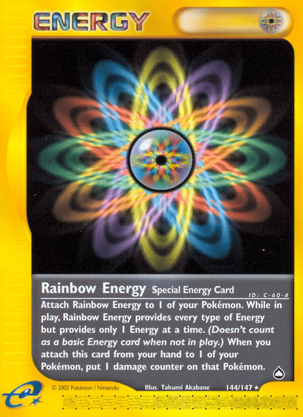 Rainbow Energy (144/147) [Aquapolis] Pokemon Single Pokémon  | Multizone: Comics And Games