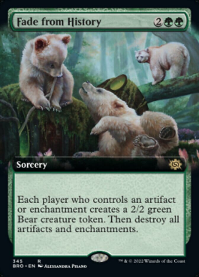 Fade from History (Extended Art) [The Brothers' War] MTG Single Magic: The Gathering  | Multizone: Comics And Games