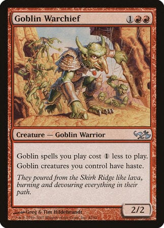 Goblin Warchief [Duel Decks: Elves vs. Goblins] MTG Single Magic: The Gathering  | Multizone: Comics And Games
