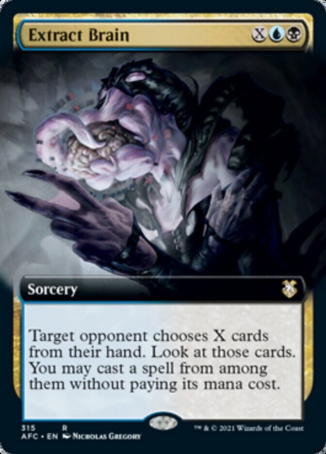 Extract Brain (Extended) [Dungeons & Dragons: Adventures in the Forgotten Realms Commander] MTG Single Magic: The Gathering  | Multizone: Comics And Games