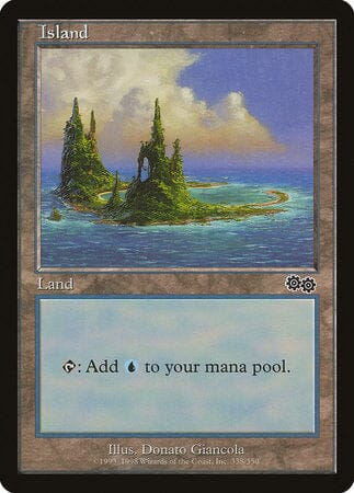 Island (338) [Urza's Saga] MTG Single Magic: The Gathering  | Multizone: Comics And Games