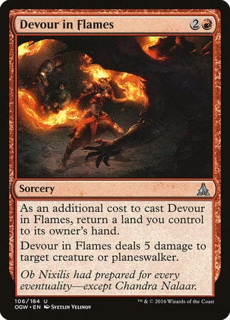 Devour in Flames [Oath of the Gatewatch] MTG Single Magic: The Gathering  | Multizone: Comics And Games