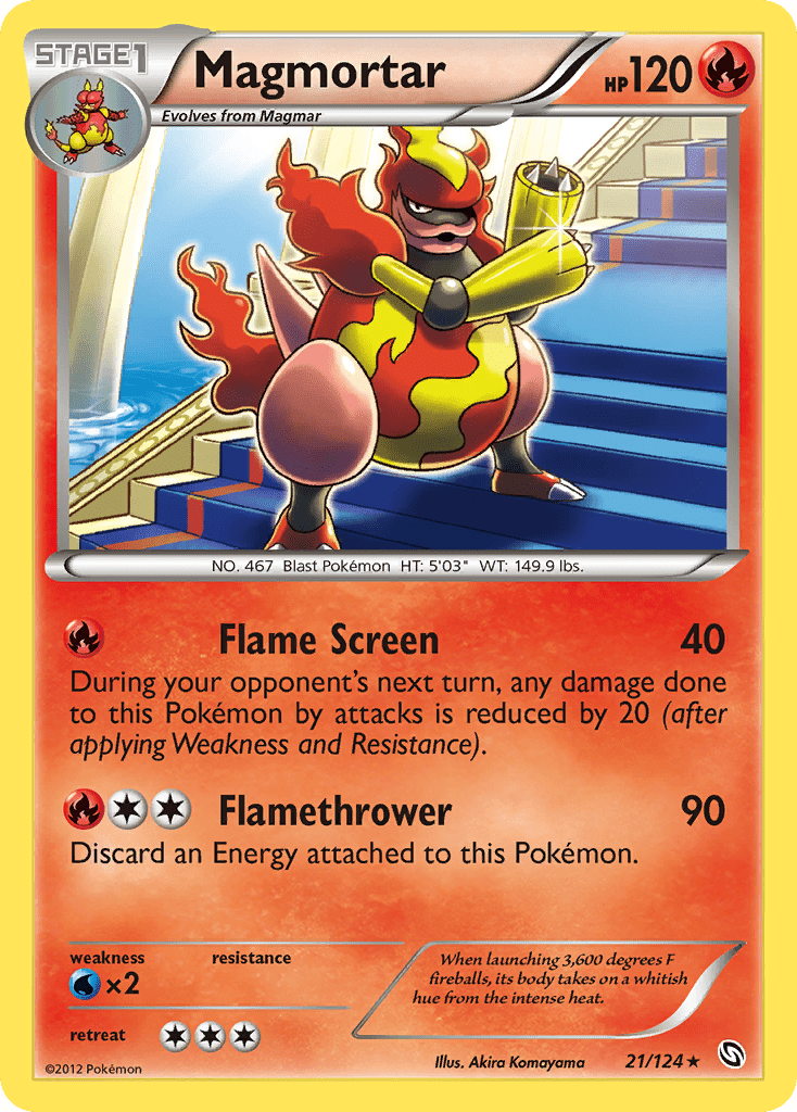 Magmortar (21/124) [Black & White: Dragons Exalted] Pokemon Single Pokémon  | Multizone: Comics And Games