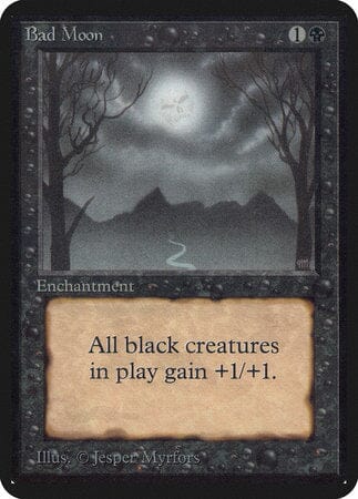 Bad Moon [Limited Edition Alpha] MTG Single Magic: The Gathering  | Multizone: Comics And Games