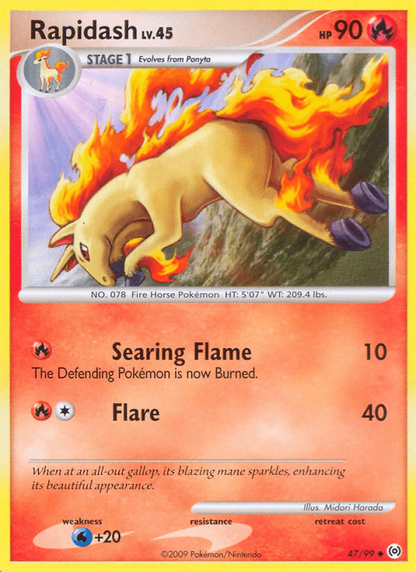 Rapidash (47/99) [Platinum: Arceus] Pokemon Single Pokémon  | Multizone: Comics And Games