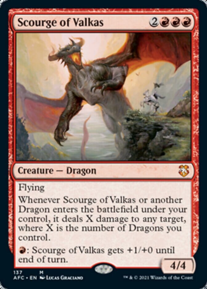Scourge of Valkas [Dungeons & Dragons: Adventures in the Forgotten Realms Commander] MTG Single Magic: The Gathering  | Multizone: Comics And Games