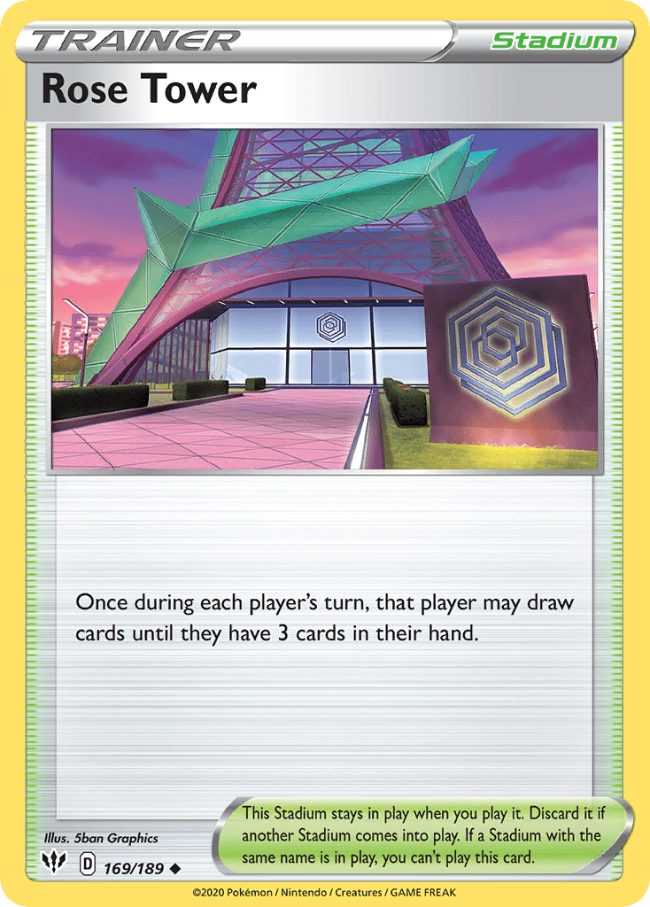 Rose Tower (169/189) [Sword & Shield: Darkness Ablaze] Pokemon Single Pokémon  | Multizone: Comics And Games