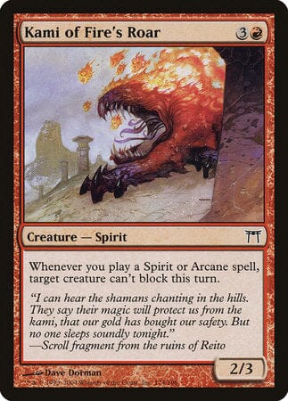 Kami of Fire's Roar [Champions of Kamigawa] MTG Single Magic: The Gathering  | Multizone: Comics And Games