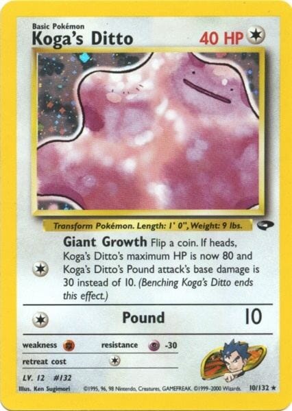 Koga's Ditto (10/132) [Gym Challenge Unlimited] Pokemon Single Pokémon  | Multizone: Comics And Games
