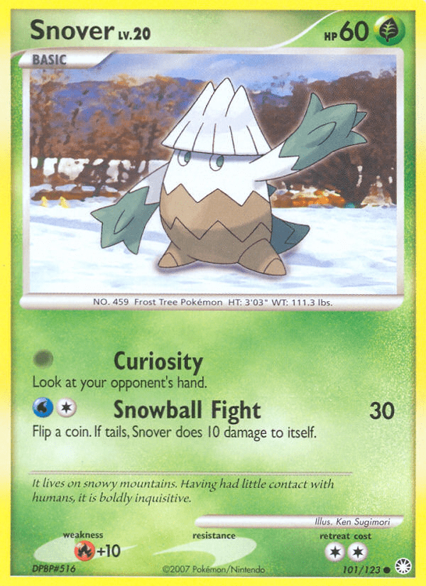 Snover (101/123) [Diamond & Pearl: Mysterious Treasures] Pokemon Single Pokémon  | Multizone: Comics And Games