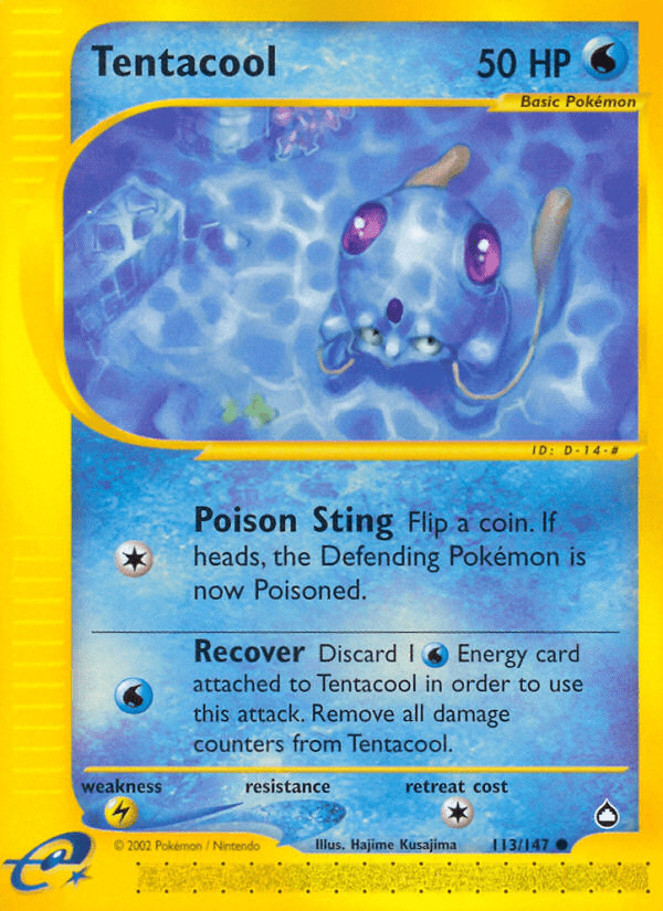 Tentacool (113/147) [Aquapolis] Pokemon Single Pokémon  | Multizone: Comics And Games