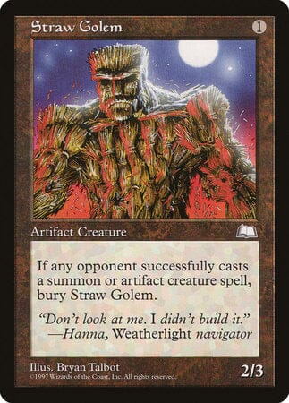 Straw Golem [Weatherlight] MTG Single Magic: The Gathering  | Multizone: Comics And Games