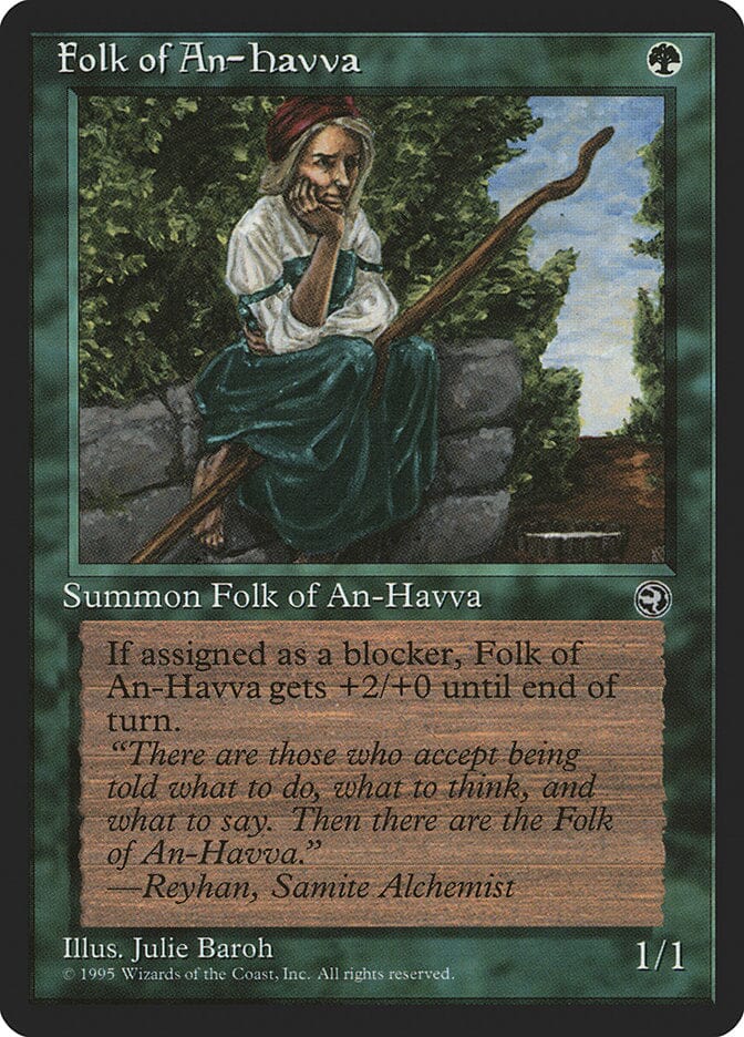 Folk of An-Havva (Reyhan Flavor Text) [Homelands] MTG Single Magic: The Gathering  | Multizone: Comics And Games