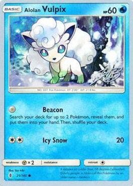 Alolan Vulpix (21/145) (Ice Path FTW - Zachary Bokhari) [World Championships 2017] Pokemon Single Pokémon  | Multizone: Comics And Games