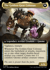 Tetzin, Gnome Champion // The Golden-Gear Colossus (Extended Art) [The Lost Caverns of Ixalan Commander] MTG Single Magic: The Gathering  | Multizone: Comics And Games