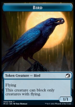 Bird Token [Innistrad: Midnight Hunt Tokens] MTG Single Magic: The Gathering  | Multizone: Comics And Games