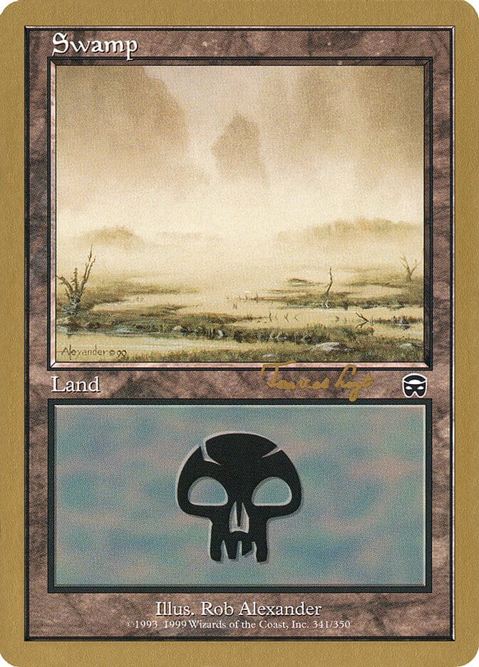 Swamp (tvdl341) (Tom van de Logt) [World Championship Decks 2001] MTG Single Magic: The Gathering  | Multizone: Comics And Games